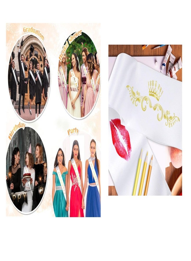 hubops Plain White Satin Ribbon 4inch Plain White sash for DIY sash Also Make scrunchies,Crafts, Gift Wrapping, Hair Bows, Wedding Party Decoration 72inch Length (Pack of 10) - Image 3